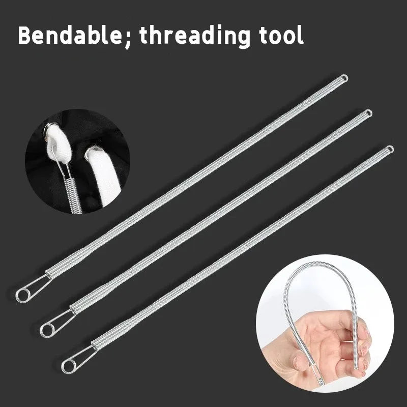 Spring Drawstring Threader – Elastic, Lace & Cord Sewing Tool Drawstring Threader Tool Oasis Select