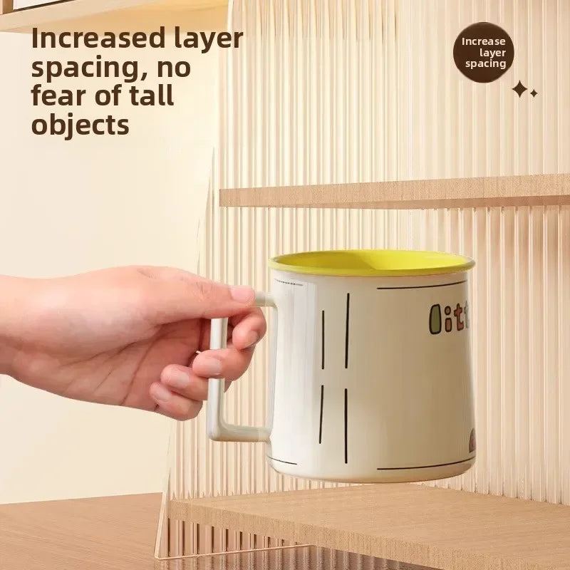 Multi-functional Desktop shelf Acrylic cup holder Water cup holder Household multi-layer storage rack sturdy and durable Oasis Select