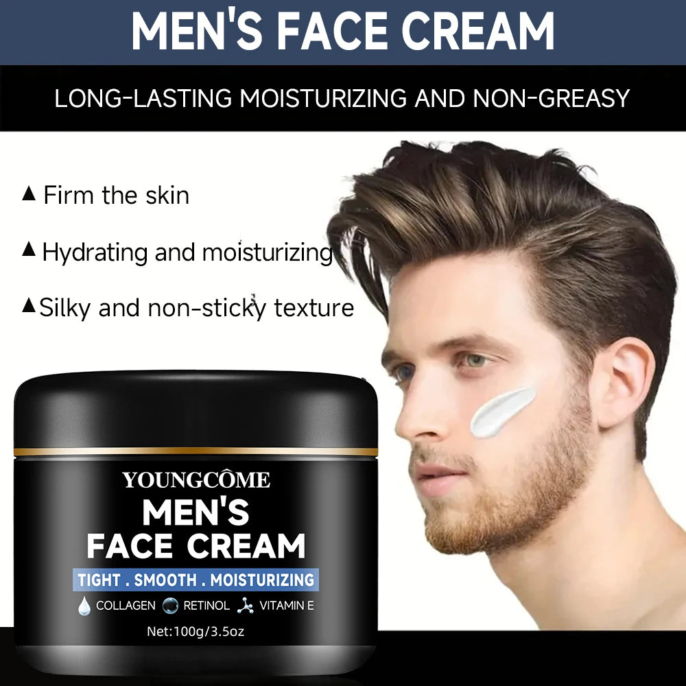 Men's Collagen Moisturizing Cream with Retinol and Vitamins, Refreshing and Hydrating,Anti-Wrinkle Aging Moisturizing Cream Oasis Select