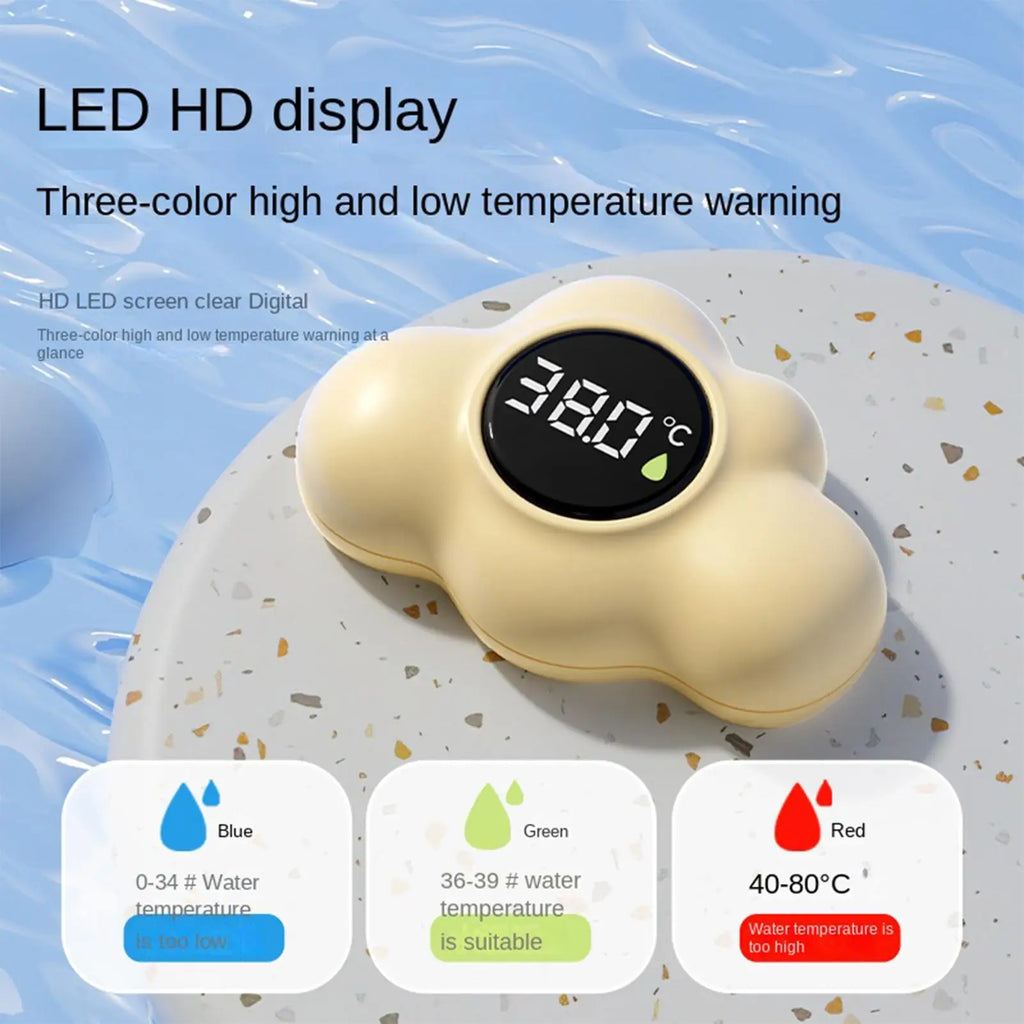 Baby bath thermometer Tub Temperature Monitor LED display Hot Cold Water Resistant Temperature Warning Monitor Sensor Oasis Select