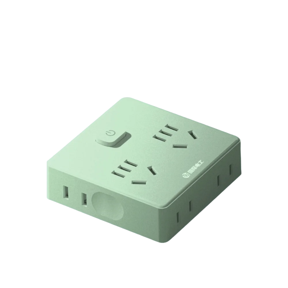 Ultra-Thin Power Strip Flat Plug USB-C Multi-Outlet Expander