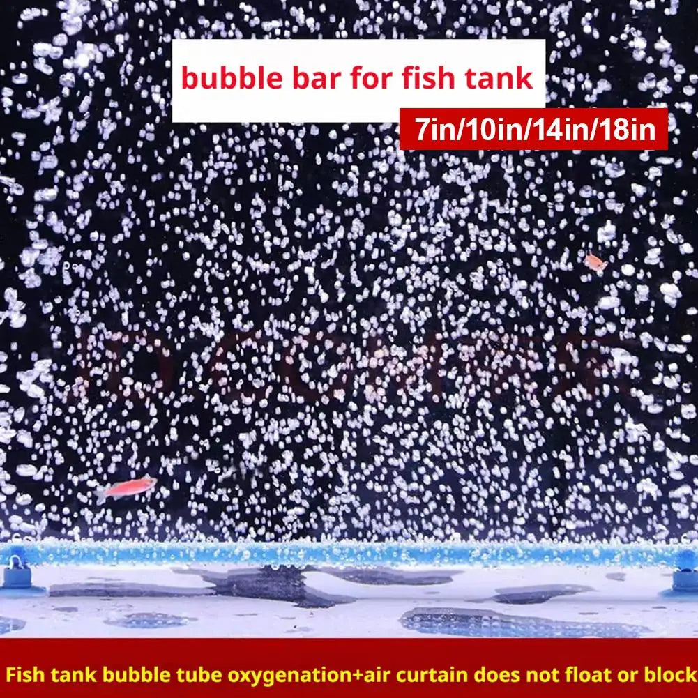 Aquarium Bubble Bar Air Diffuser – Fish Tank Oxygenator 7–18"