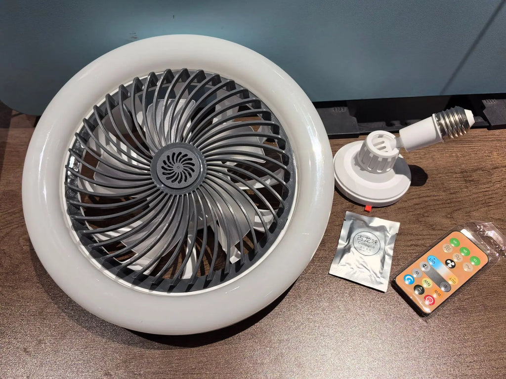 E27 LED Smart Ceiling Fan Light | 30W Remote Control 3 Speed