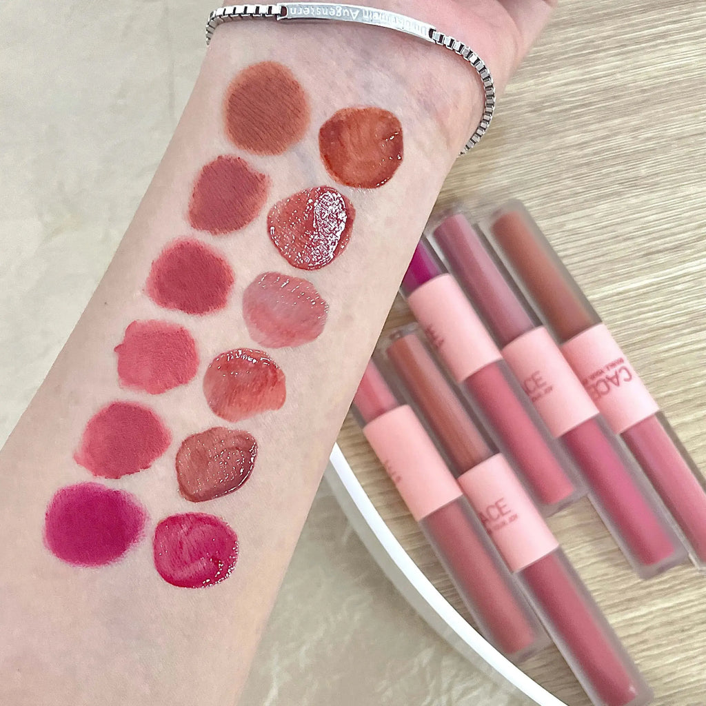 CACE Double-Head Matte Velvet Liquid Lipstick & Lip Glaze