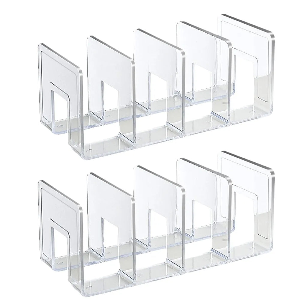 Handbag storage rack Organizer 4 Slots Transparent Closet Purse Storage rack Acrylic wardrobe Bag storage holder Purse Display Oasis Select Transparent -2pcs