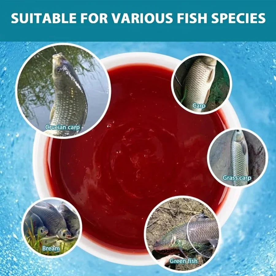 Concentrated Red Worm Liquid Fish Attractant Fishing Bait Additive Strong Scent Freshwater Carp Crucian Fishing Tackle Oasis Select
