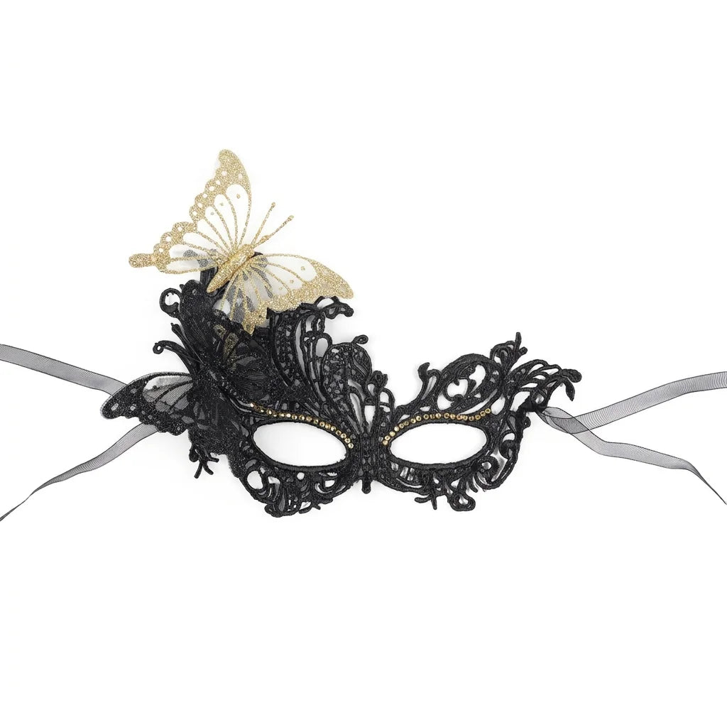 Butterfly Lace Half Face Mask | Masquerade & Cosplay