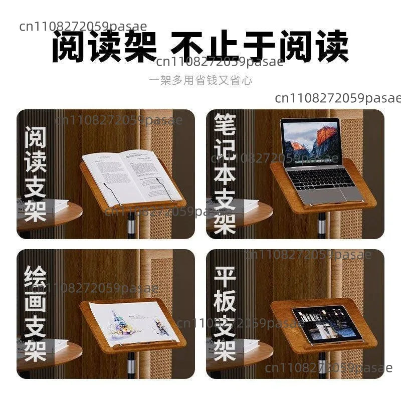 Floor Standing Reading Stand Tablet Holder Adjustable Book Stand for Reading Painting and Morning Study with Stand Up Desk Oasis Select