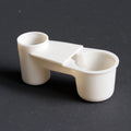 Large Capacity Pet Bird Waterer Plastic Thickened Automatic Drinker Double-mouth Bottle Interface Parrot Cage Waterer Oasis Select White