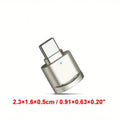 Mini USB 3.0 Type-C To TF Card Reader Aluminum Alloy Memory Card Adapter High Speed Oasis Select Silver
