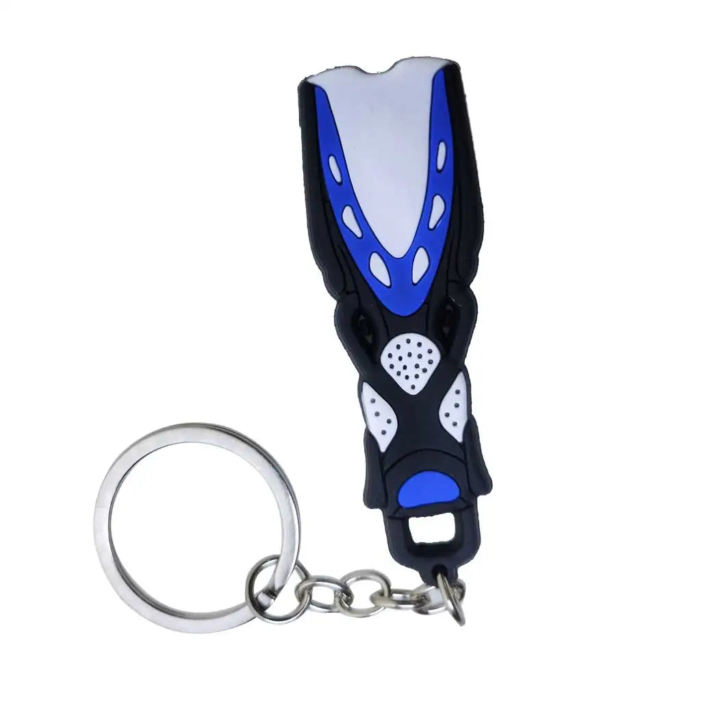 Mini Fins Keychain Scuba Flipper Key Chain Dive Key Ring Holder Keyring Pendant Ornaments OW AOW Keepsake Gift Zipper Handle Oasis Select