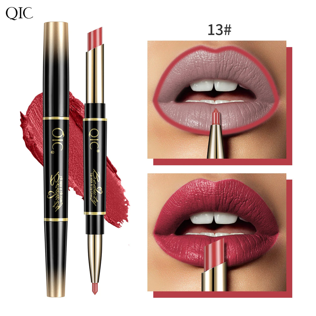 QIC Matte Velvet Lip Liner Pencil – Long-Lasting Contour