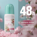 Flora Ruby Aluminum Free Deodorant Roll On 48h Odor Protection Stick, 4.3 OZ Each, Fade off Odors, Underarm Deodorizer Oasis Select Luscious Glace