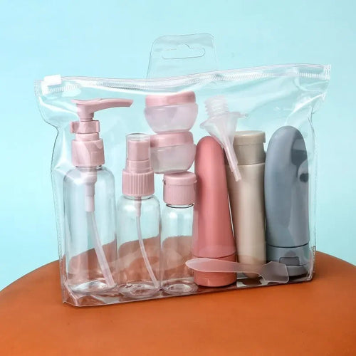 11-Piece Travel Bottles Set with Storage Bag | TSA-Friendly Travel Bottle Set Oasis Select