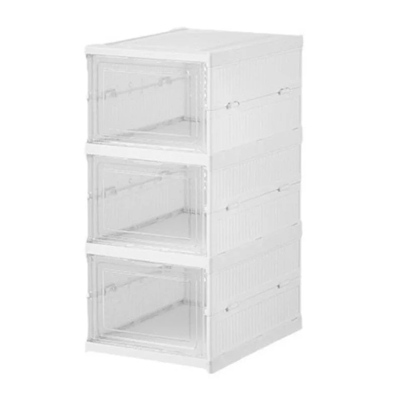 Installation-free thickened shoe box transparent shoe storage box shoe rack plastic foldable multi-functional shoe cabinet Oasis Select
