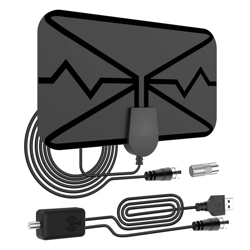 4K HDTV Antenna Wave Pattern ATSC Digital TV Antenna Indoor Outdoor Compatible with Amazon TVs Oasis Select