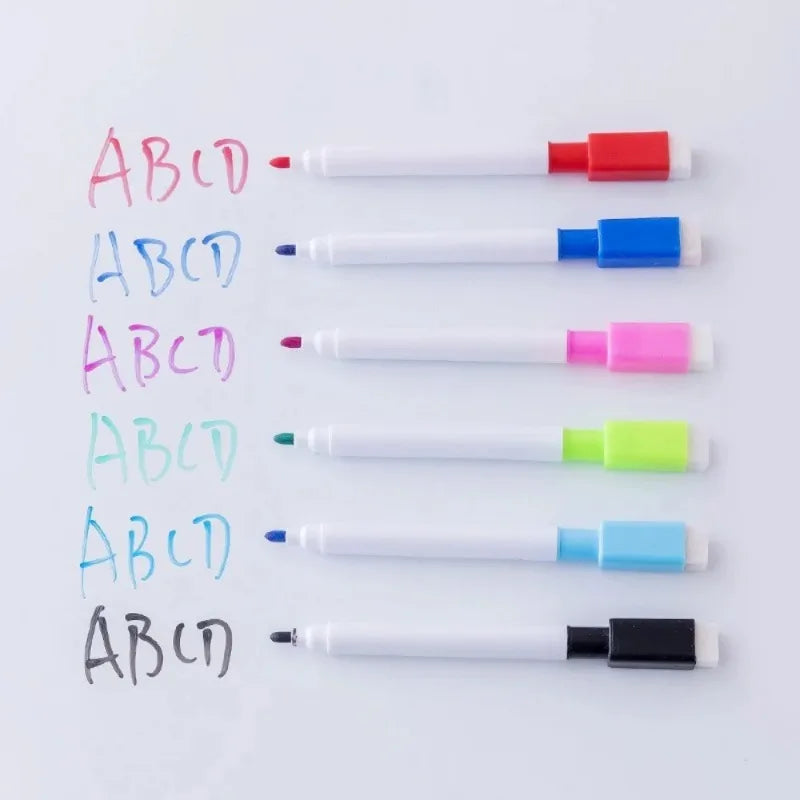 With Magnet Dry Erase Marker Pens with Built in Eraser Tip for Whiteboard Marking Office Classroom and Home Note Taking Tasks Oasis Select
