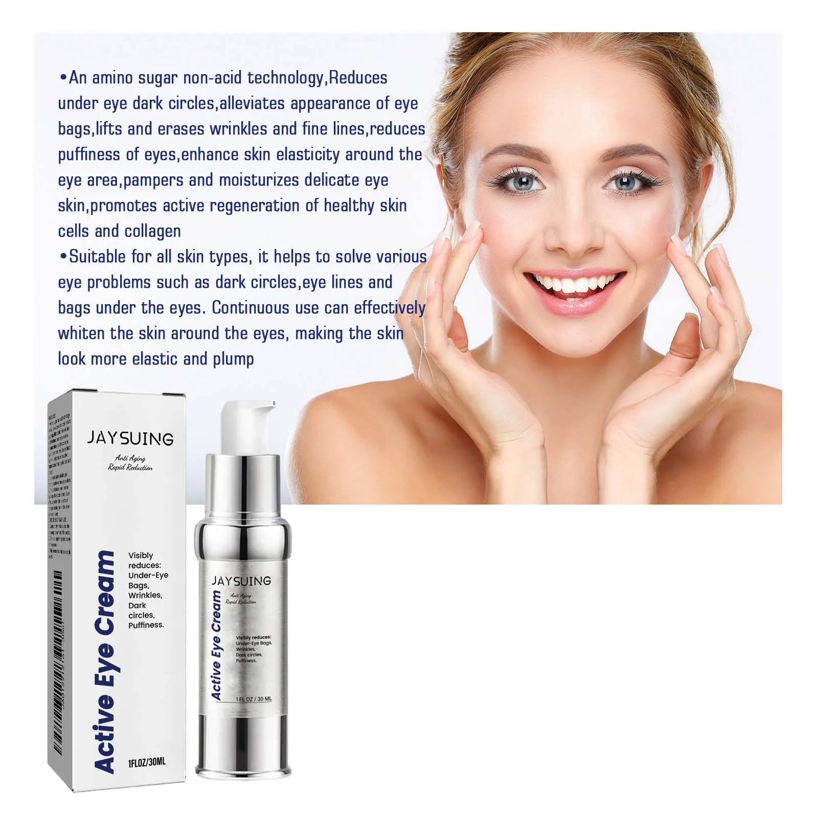 Vitamin C Tightening Eye Cream – Reduce Bags & Dark Circles Eye Cream Oasis Select