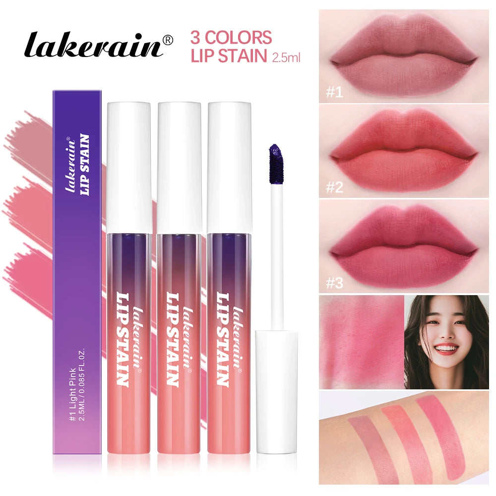 Lip Gloss Peel And Stick Set Long-lasting Waterproof Non-stick Cup Pink Lip Gloss Transfer Resistant Natural Lip Gloss For Women Oasis Select 3pcs