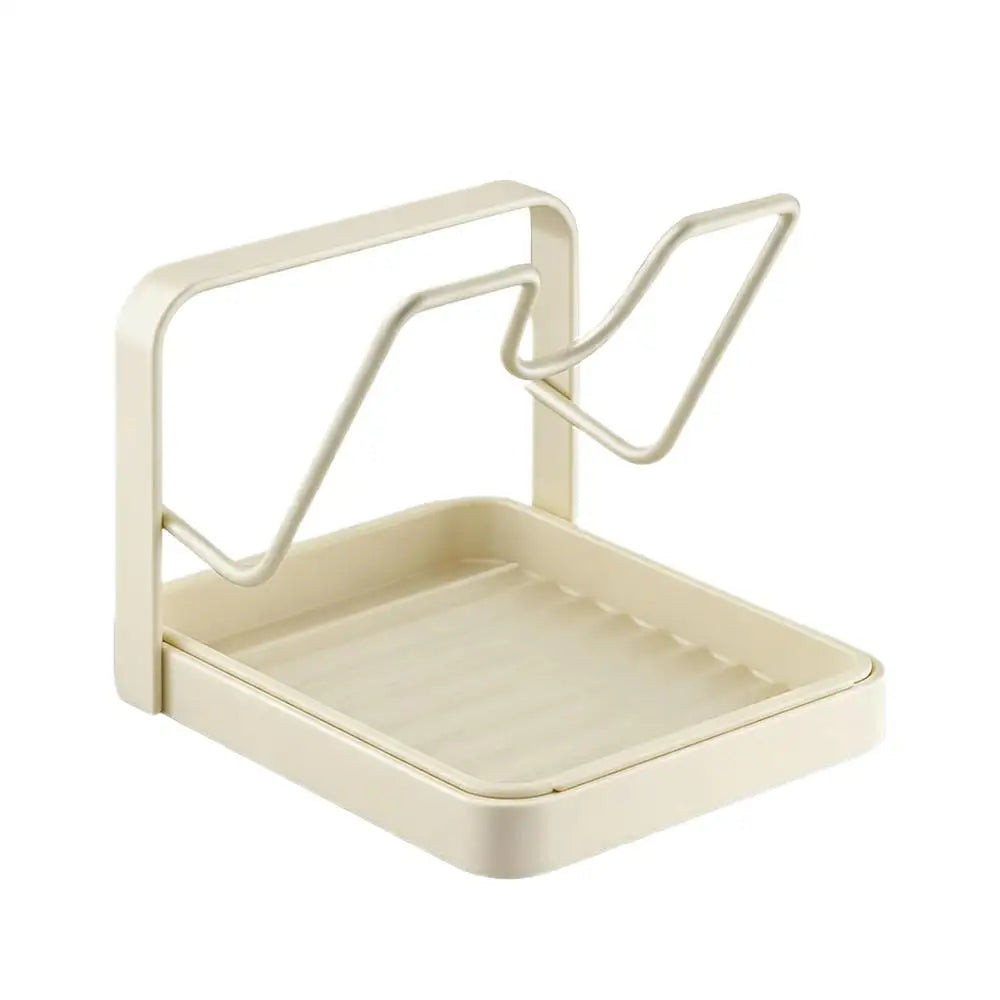 Pot Lid Organizer Anti-Slip Kitchen Storage Stand Kitchen Lid Rack for Pot Pan for Ladle Spatula Spoon Plate Dish Cabinet Oasis Select A