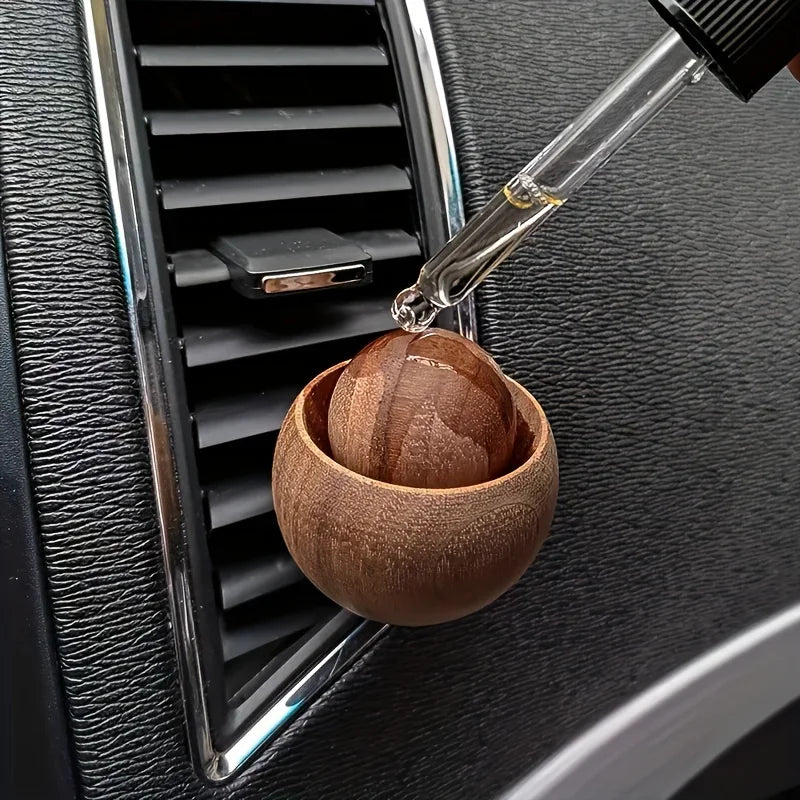 Car & Home Essential Oil Diffuser - Made of Wood Mini Cute Natural Fragrance Diffuser Suitable for Bedroom Living Room Bathroom Oasis Select