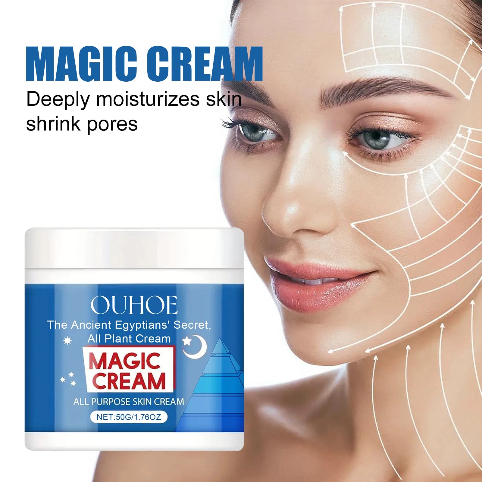 OUHOE Magic Facial Cream – Anti-Aging, Firming & Moisturizing Anti-Aging Face Cream Oasis Select