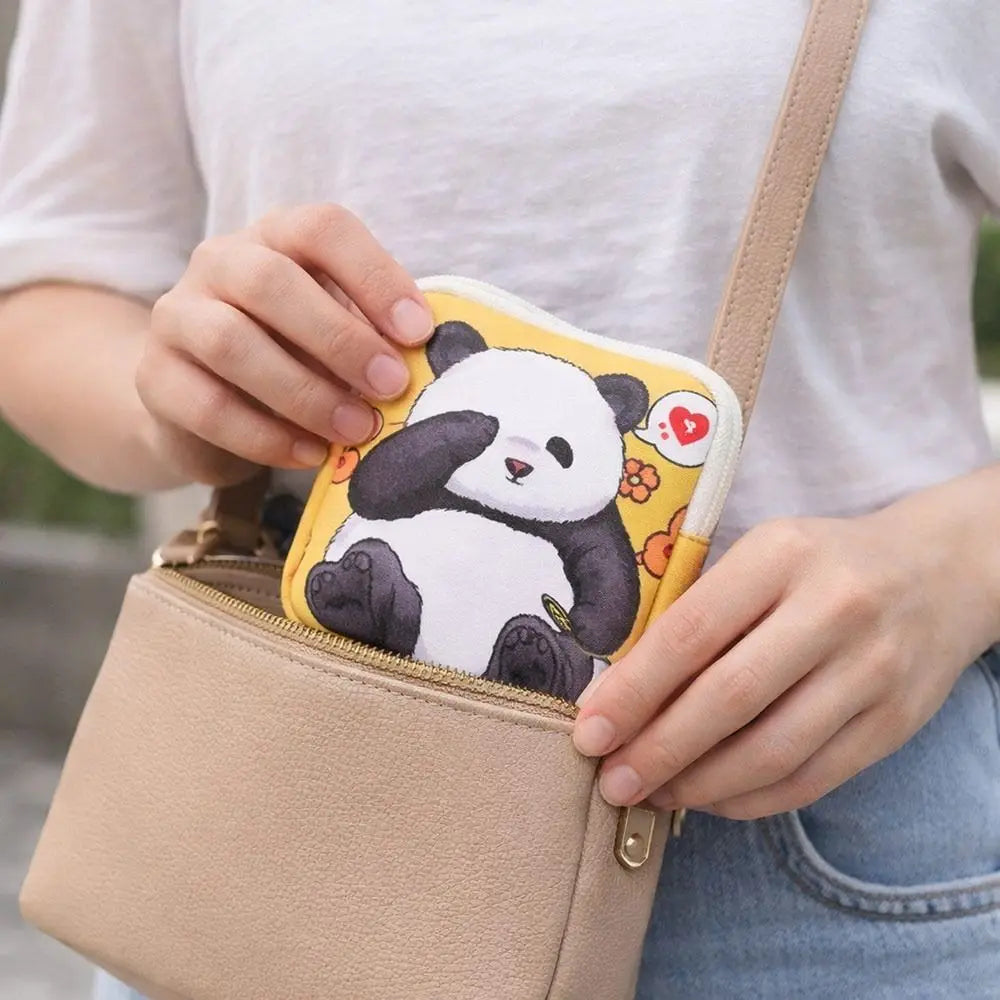 Cute Panda Waterproof PU Storage Pouch | Multi-Purpose Bag