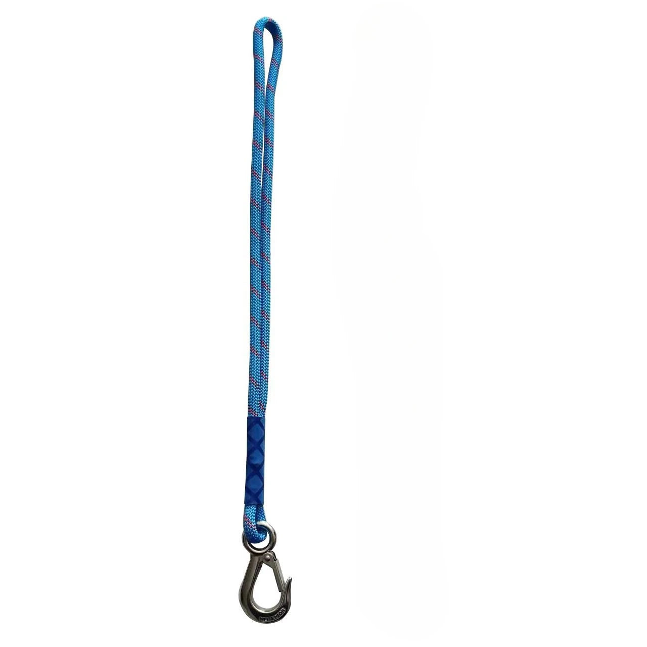 Heavy Duty Nylon Sling with Metal Hook - Wear-resistant - Suitable for Outdoor Hammocks, Tree Swings, and Patio Chairs Oasis Select Blue-1pc