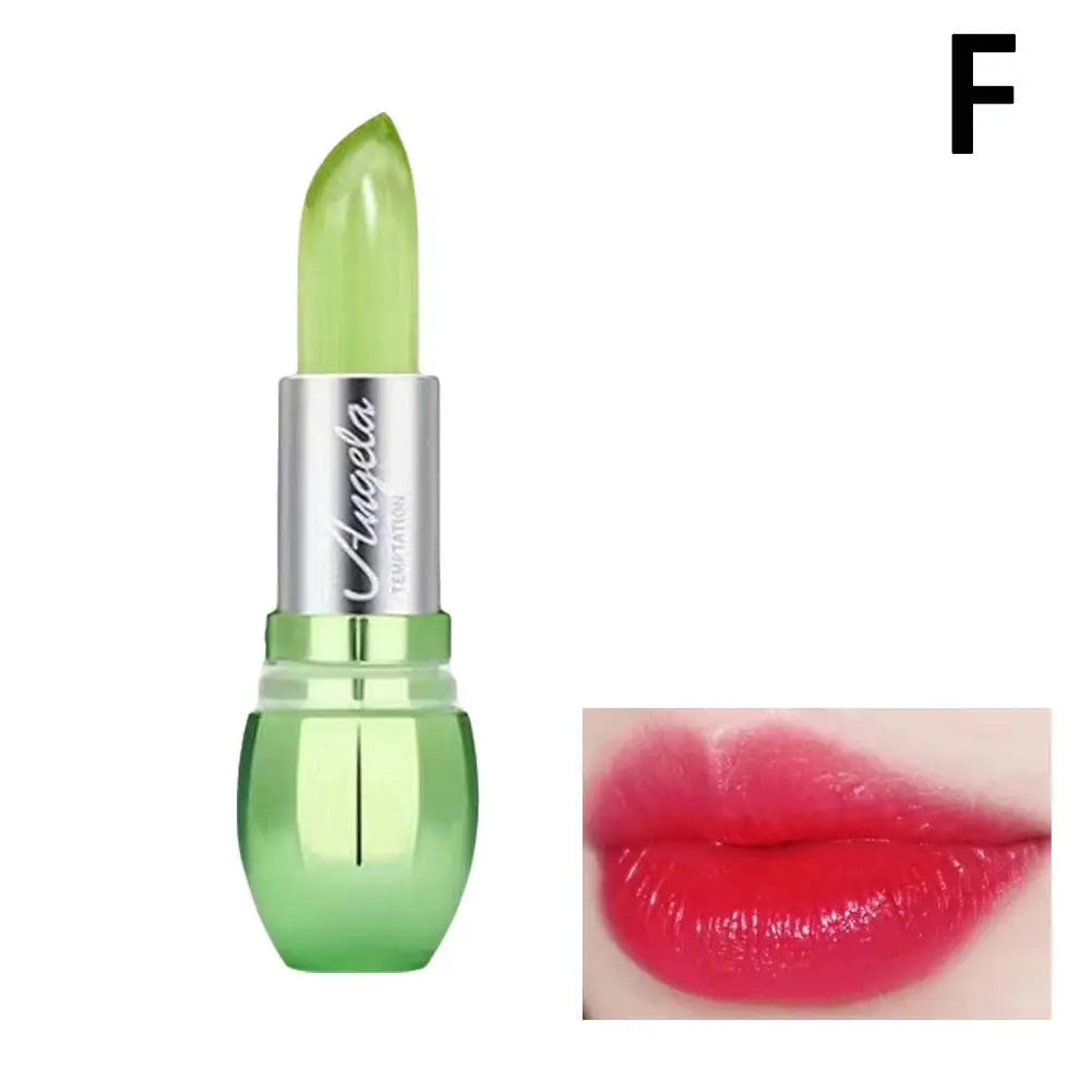 Moisturizing Aloe Vera Jelly Color Changing Lipstick Lasting Nutritious Lip Balm Gentle Magic Temperature Color Change Lip Gloss Oasis Select 06