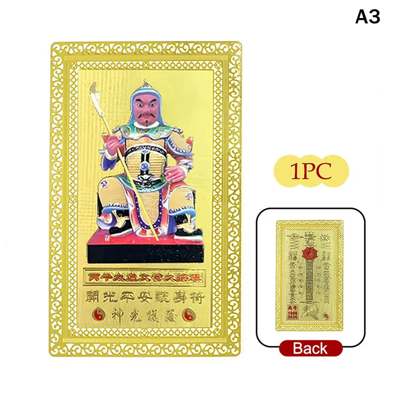 2026 Tai Sui Amulet Card for Horse Year Feng Shui Taisui Prayer Gold Card Portable Wealth Health Good Luck Protective Gift Oasis Select A3