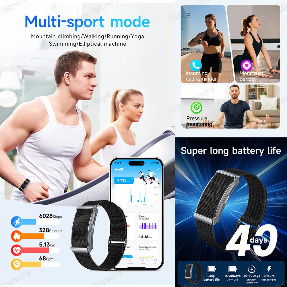 Ola Esporte Screenless Smart Fitness Bracelet | Health Tracker