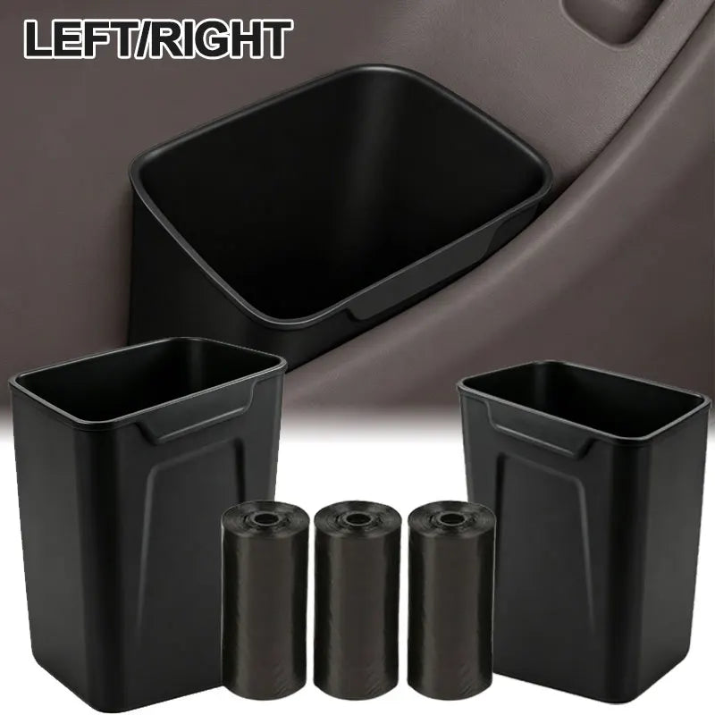 Car Door Storage Box Trash Can Multifunctional Silicone With Garbage Bags Door Bucket Umbrella Organizer For Car Accessories Oasis Select A LEFT RIGHT 3