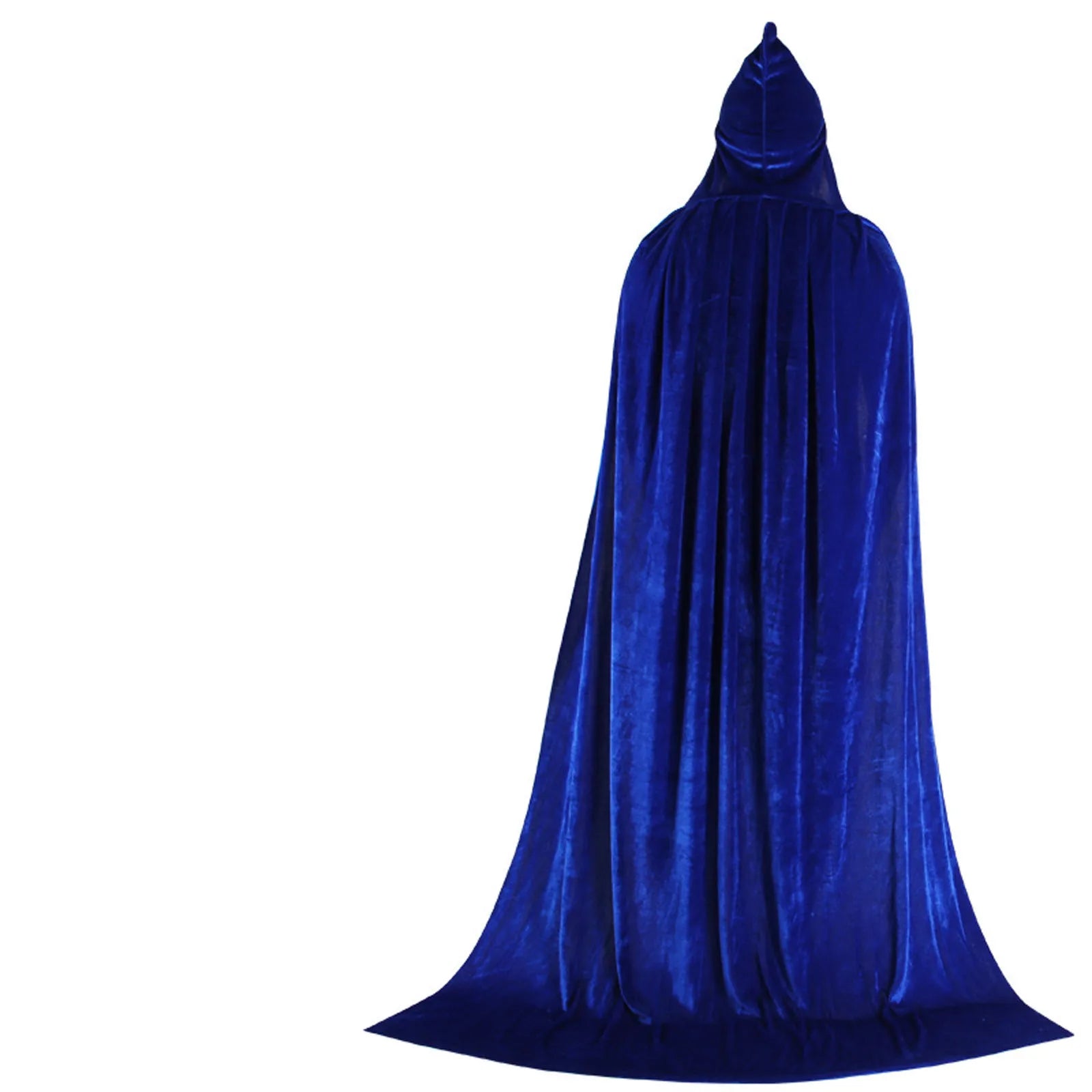 Hood Cloak Cosplay Medieval Long Cape Halloween Party Women Men Adult Long Mage Witchcraft Wicca Robe Conceal Gown Reenactment Oasis Select Blue 170