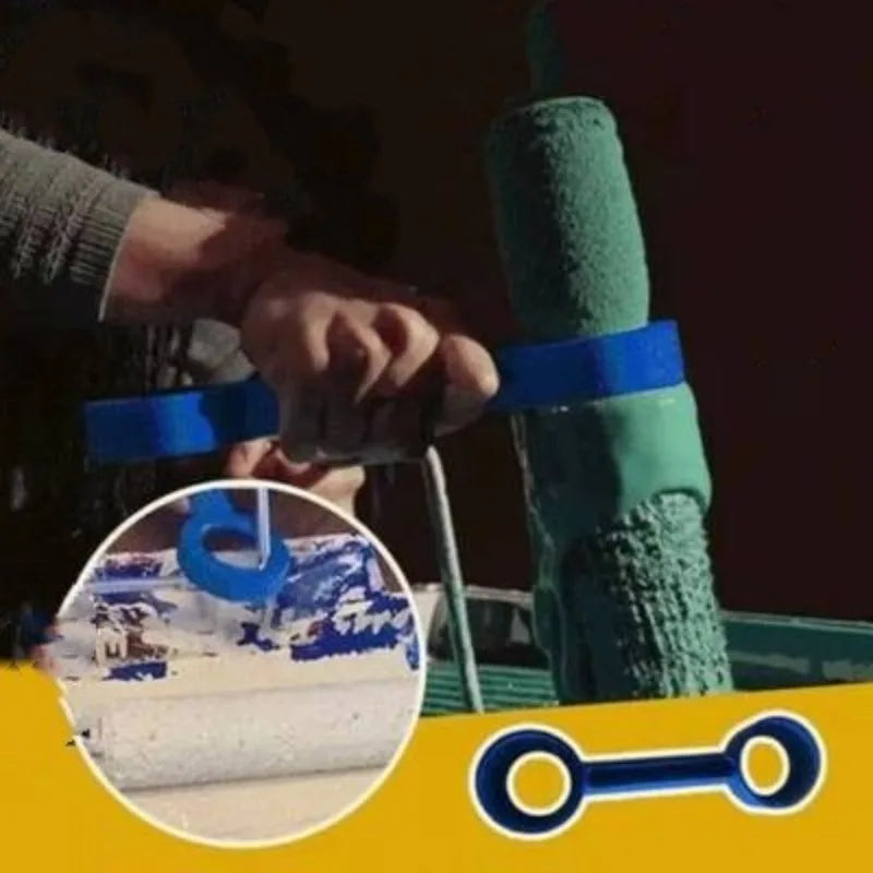 Paint Roller Scraper Double Ring Squeegee Tool Remove Extra Coating For Wall Renovation House Painting Construction Decoration Oasis Select
