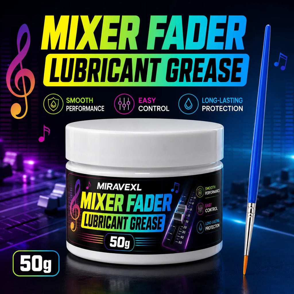 MIRAVEXL Mixer Fader Lubricant Grease 50g Professional Audio Console Fader MaintenanceSmooth Control With Precision Brush Kit Oasis Select
