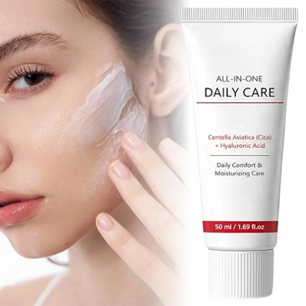 Centella Soothing Cream Face Moisturiser With Centella Asiatica, Fast-Absorbing & Nourishing Hydrating Face Cream Skin Care 50ml Oasis Select