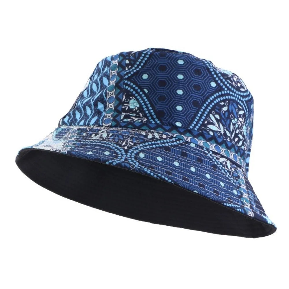 Unisex Design Reversible Brushed Printed Hat Bucket Style Printed Bucket Hat Beach Sun Protect Hat Outdoor Travel Oasis Select DoubleSide-4