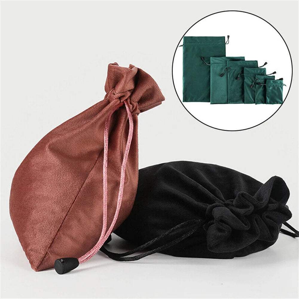 1 Pcs 6 Sizes Bags Linen Drawstring Gift Bag Pouches Cloth Christmas Bag Jewelry Bag Drawstring Pouches Large Velvet Bags Oasis Select