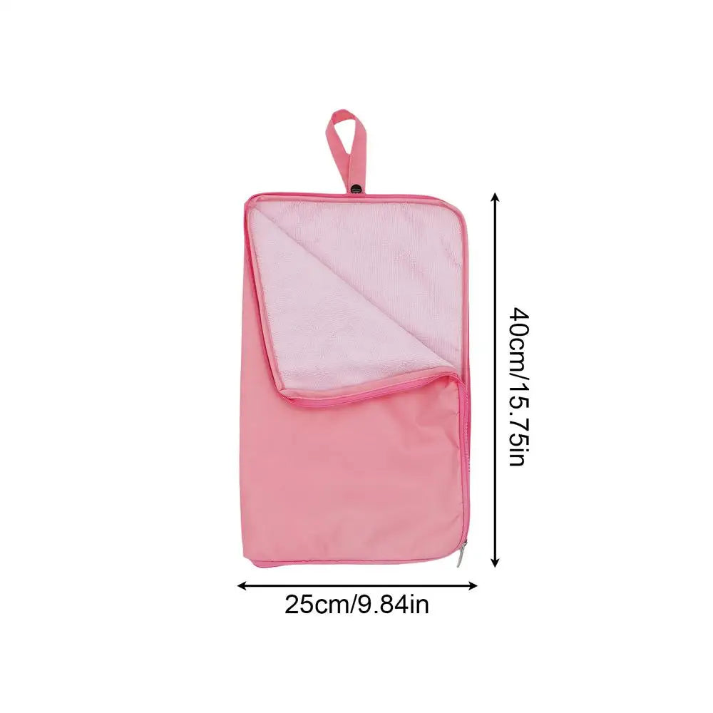 1PC Zipper Closure Towel Wet Bag Leak-proof Diaper Bag Dry And Wet Separation Swimming Suit Pouch Handle Swim Bag Pouches Oasis Select Pinks