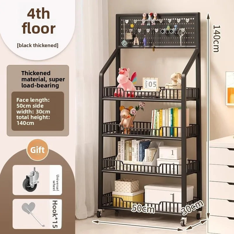 Snack shelves Internet celebrities Snack food and beverage supermarkets Mobile shelves Convenience store Multi-layer Oasis Select Four-layer 50CM B