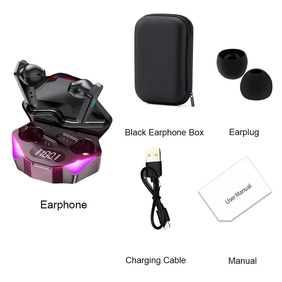 New TWS Wireless Headphones Bluetooth Earphones Control Sport Headset Waterproof Microphones Music Earphones for All Smartphone Oasis Select C