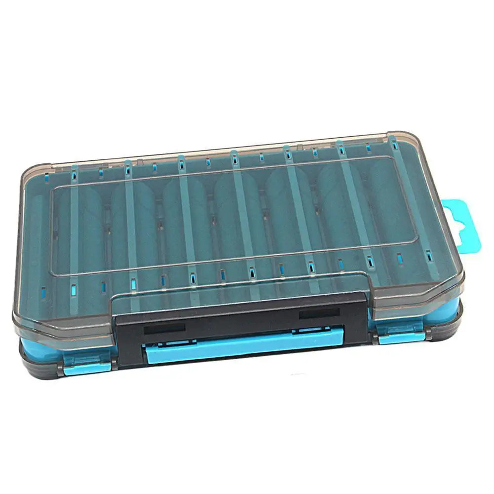 Fishing Gear Storage Box Fishing Lure Box Tackle Accessories Hard Pencil Fish Sub Bait Box Lightweight Portable Fake Bait Case Oasis Select Blue L