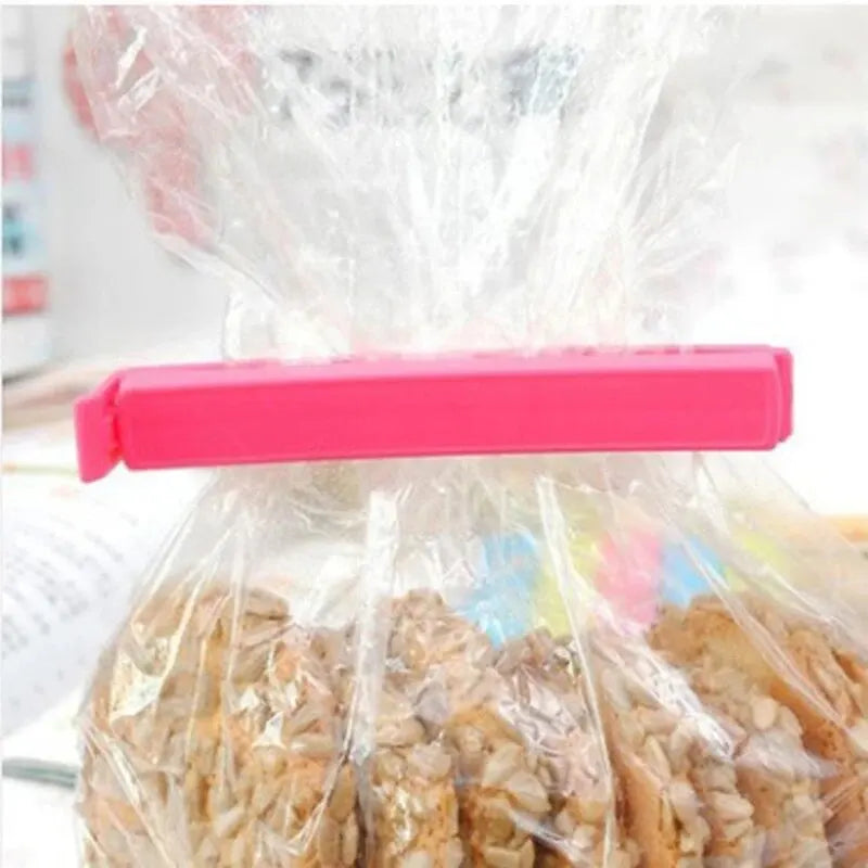 10Pcs Food Bag Clips,Plastic Sealing Clips for Kitchen Storage, Reusable Snack Bag Sealer Clamps,Airtight Food Saver Accessories Oasis Select