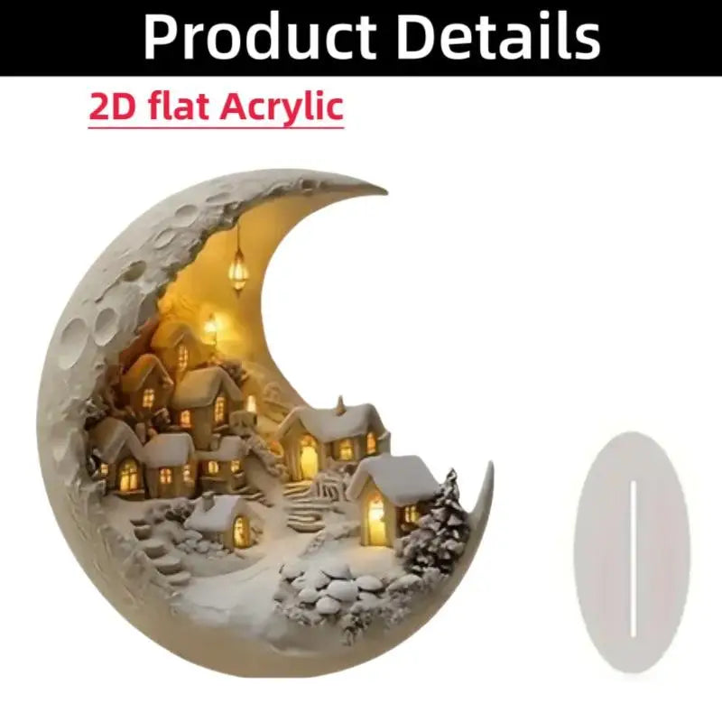 2D Acrylic Arabian Camel & Evil Eye Tree Desk Figurine