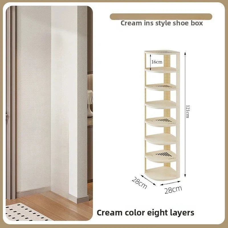 Shoe rack simple and narrow multi-layer shoe cabinet dormitory multi-functional stable non-shaking storage rack Oasis Select Eight floors