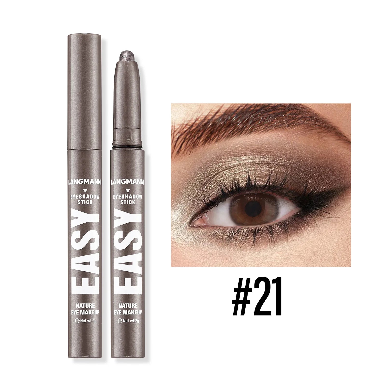 Langmanni Pearlescent Matte Eyeshadow Pencil – Waterproof Shimmer