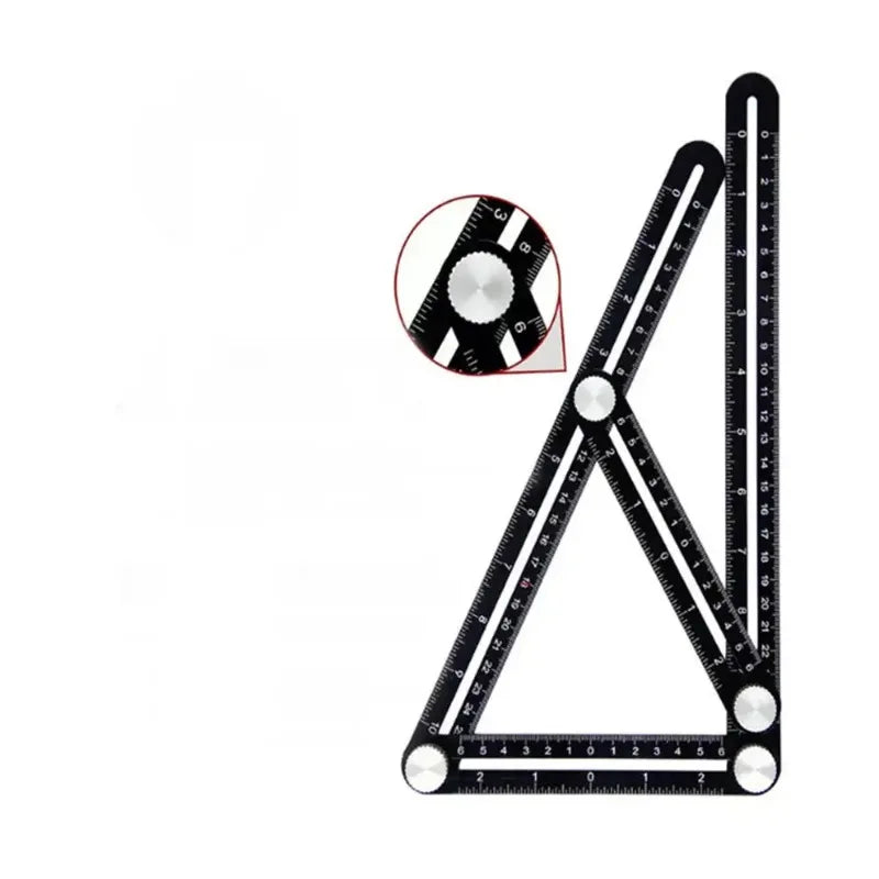 Multi Functional Aluminum Alloy Folding Ruler Tile Universal Opening Positioning Tile Woodworking Hardware Tool Measuring Ruler Oasis Select