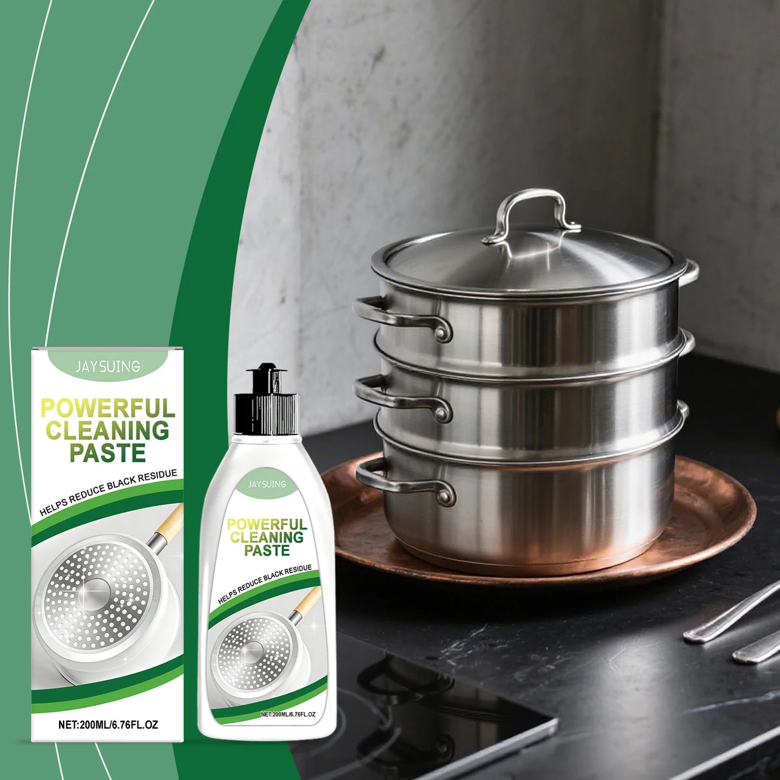 Multi-Surface Cleaning Paste – Cookware Degreaser & Rust Remover