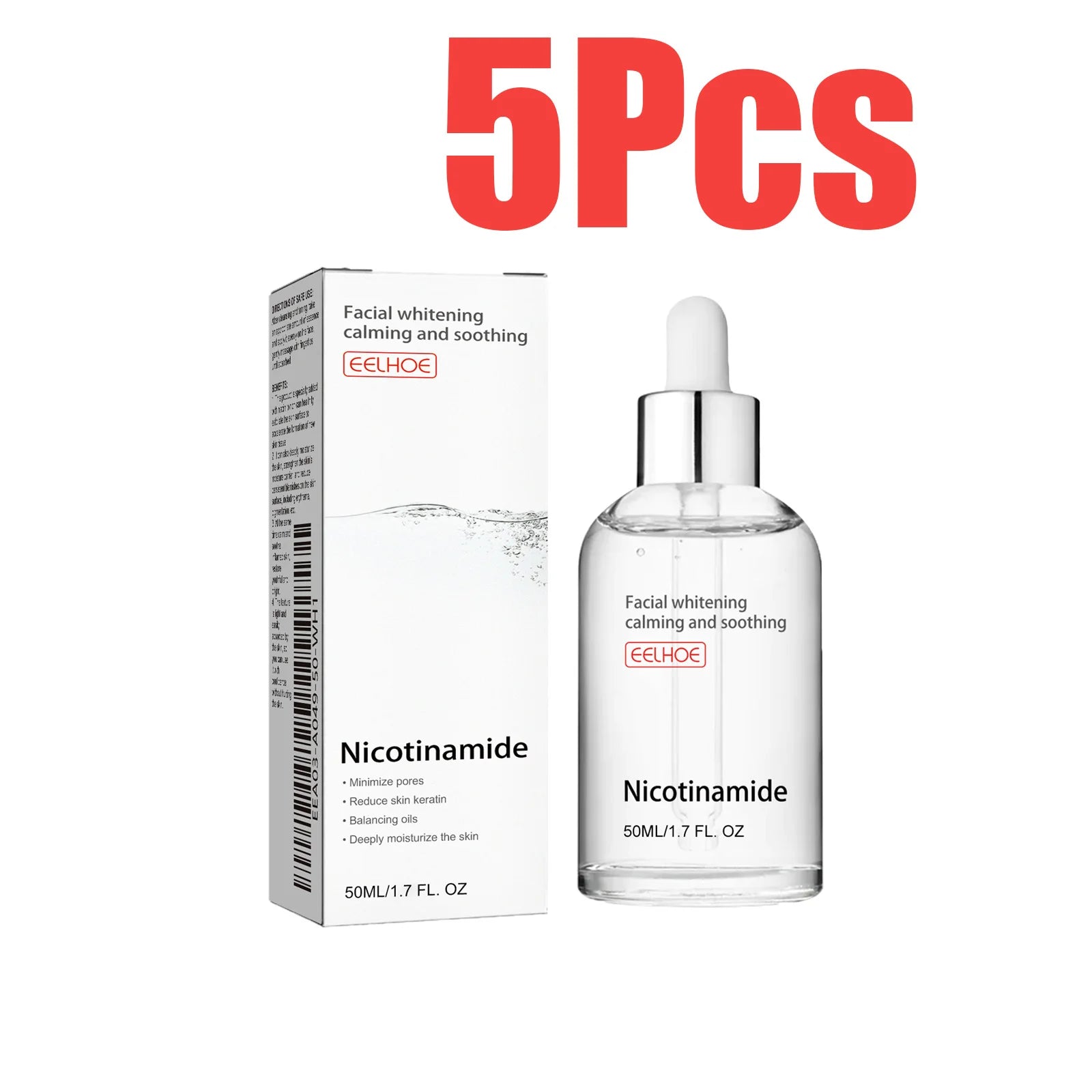 Eelhoe Niacinamide Face Serum – Fade Dark Spots & Brighten Skin Brightening Face Serum Oasis Select 5 x 50ml Boxed