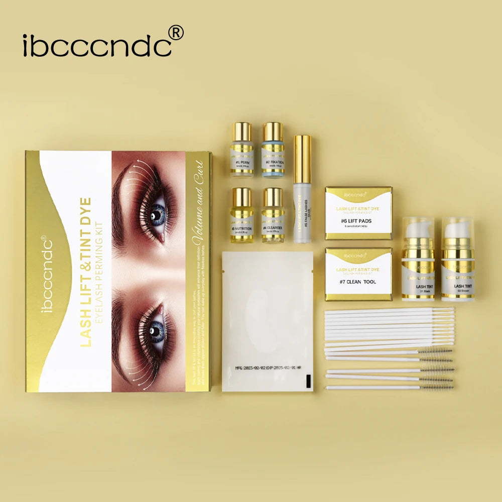 Lash Lift & Tint Kit Eyelash Enhancer Professional Brow Lamination Dye Eyes Eyelash Lifting Perming Set Women Makeup Oasis Select
